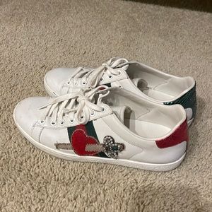 Gucci Ace Heart Dagger Sneakers